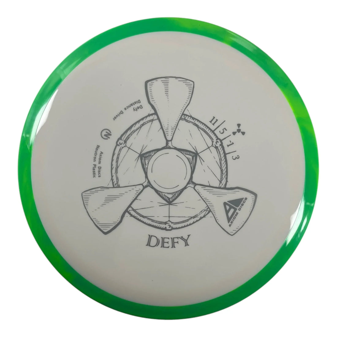 Axiom Discs Defy | Neutron | White/Green 162g Disc Golf