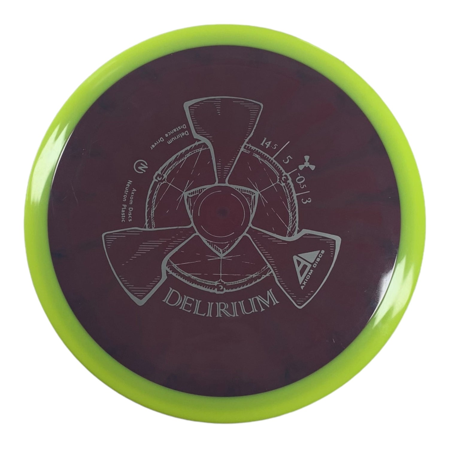 Axiom Discs Delirium | Neutron | Purple/Yellow 173g Disc Golf