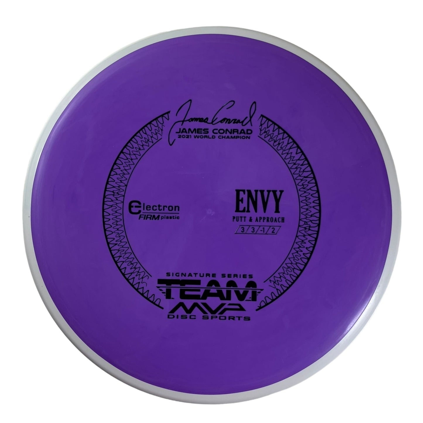 Axiom Discs Envy | Electron Firm | Purple/White 175g (James Conrad) Disc Golf