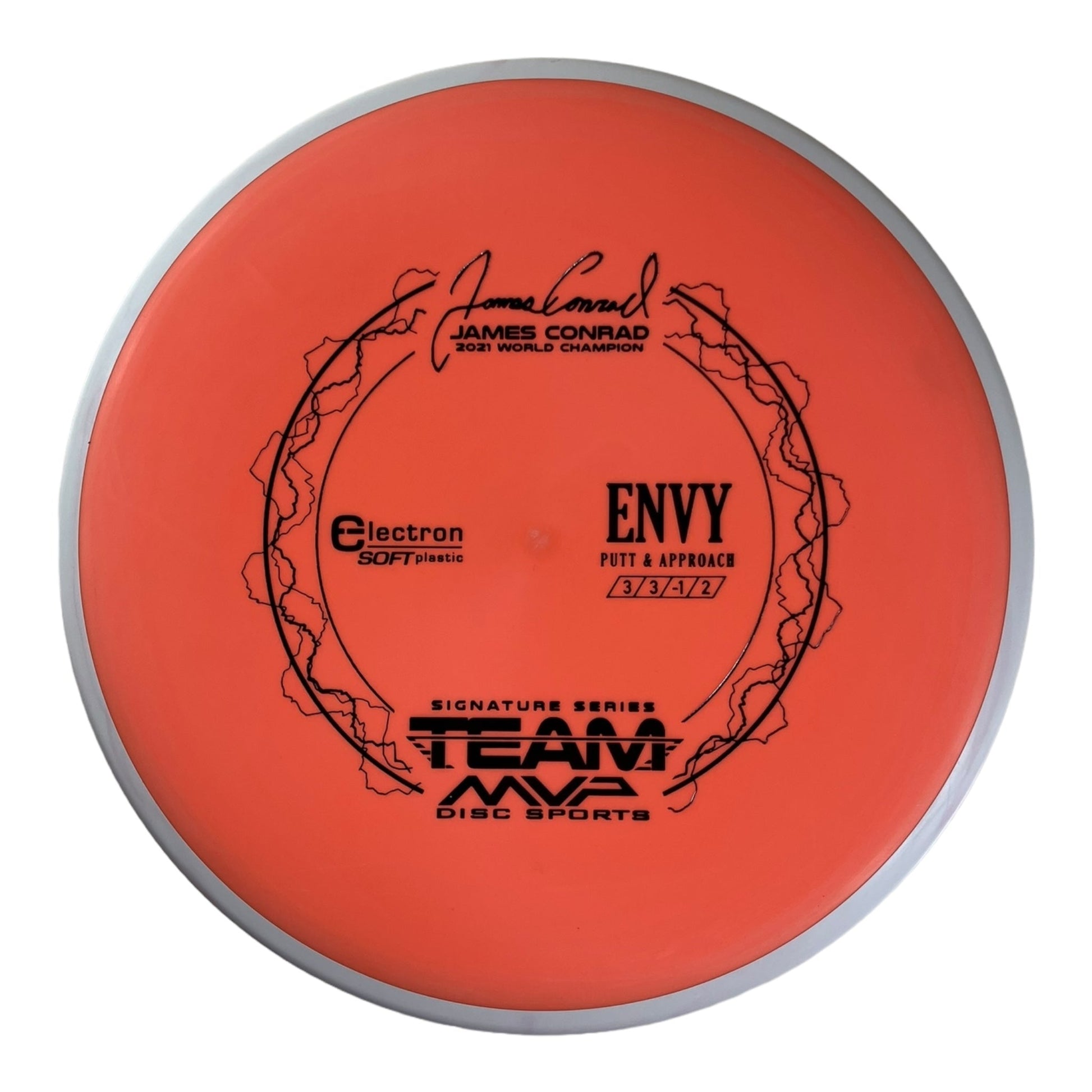 Axiom Discs Envy | Electron Soft | Orange/White 175g (James Conrad) Disc Golf