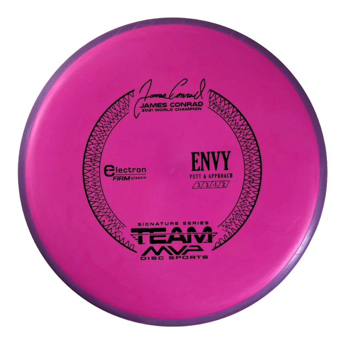 Axiom Discs Envy | Electron Firm | Pink/Purple 174g (James Conrad) Disc Golf