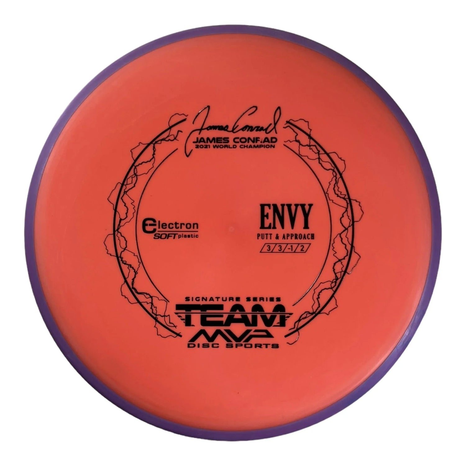 Axiom Discs Envy | Electron Soft | Orange/Purple 173g (James Conrad) Disc Golf