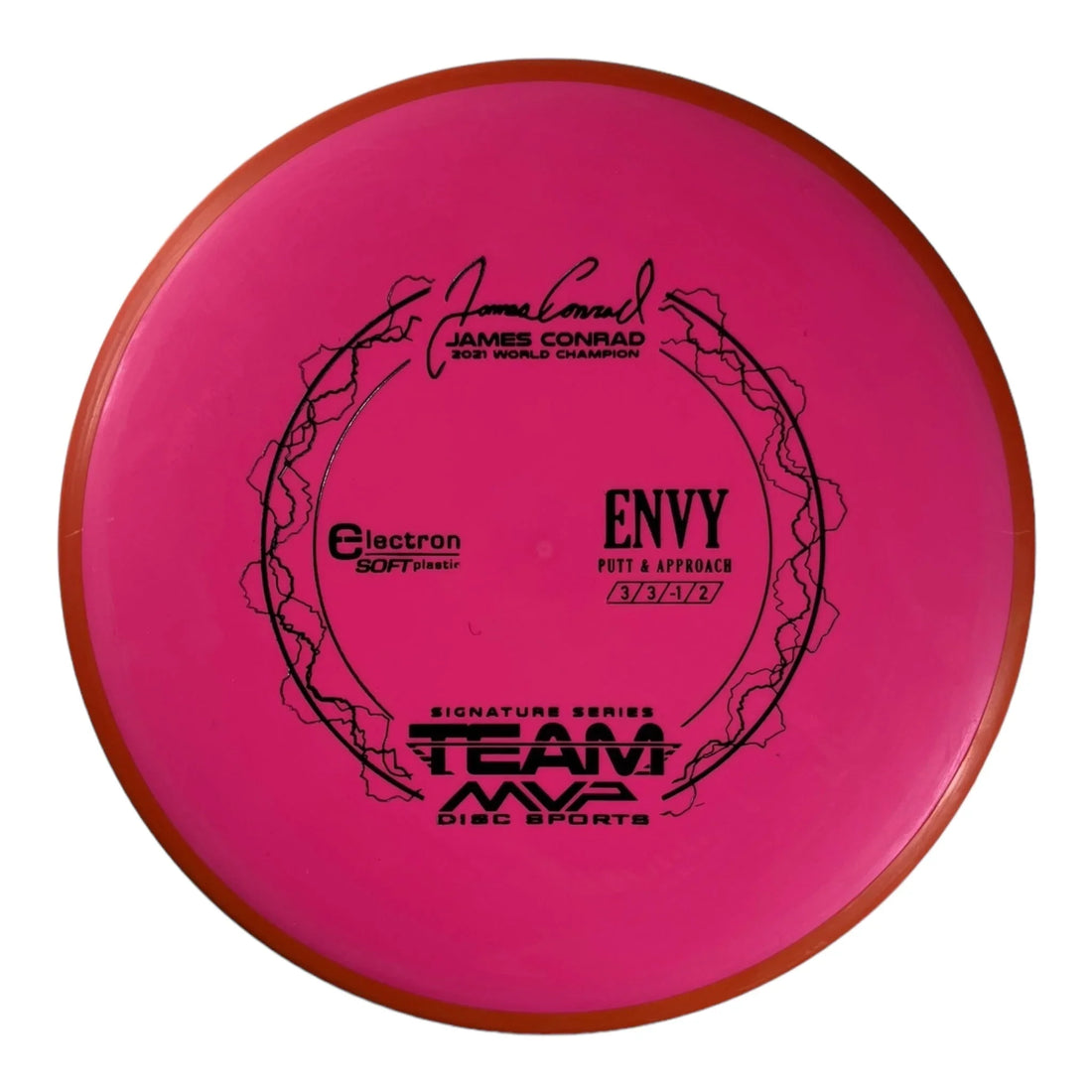 Axiom Discs Envy | Electron Soft | Pink/Orange 165g (James Conrad) Disc Golf