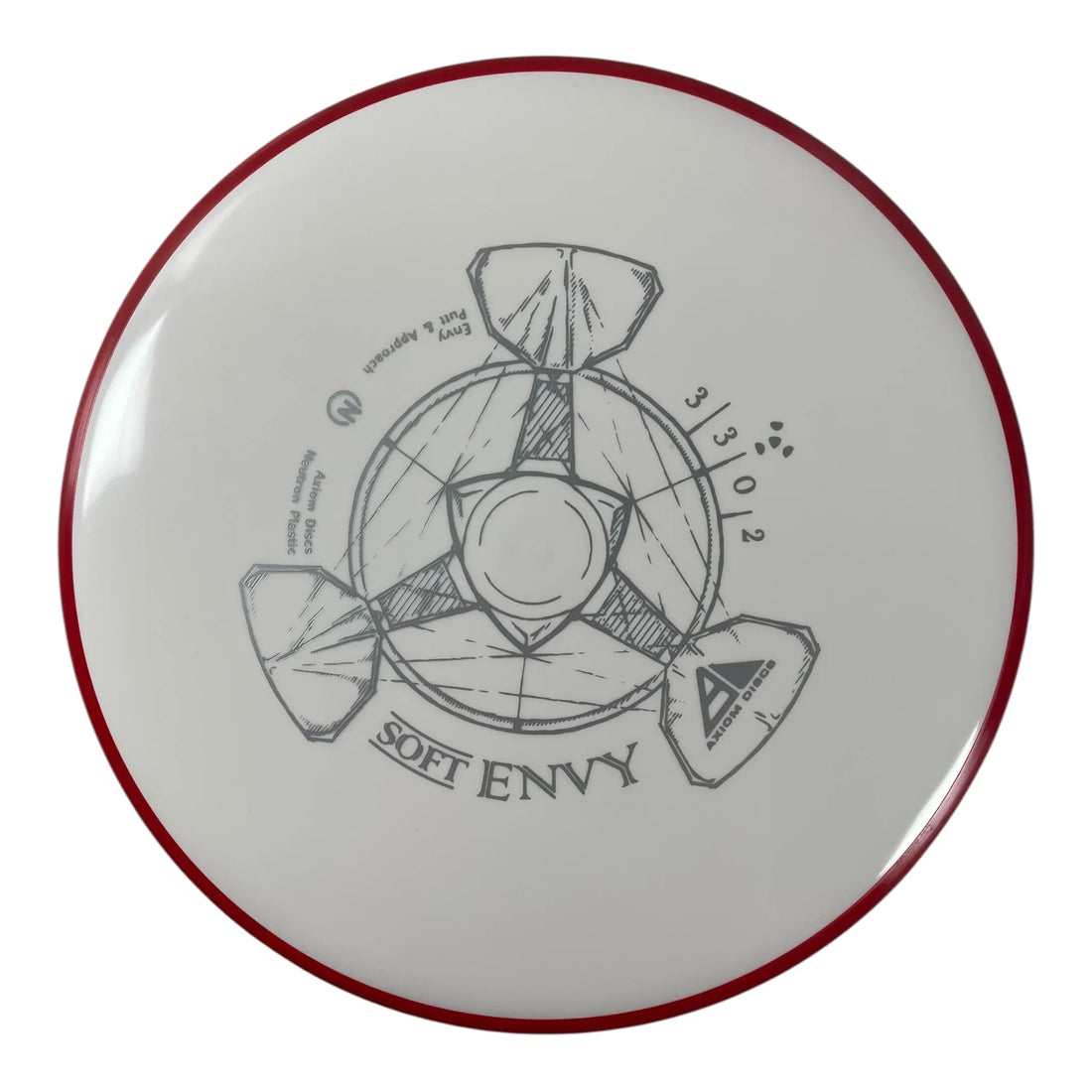 Axiom Discs Envy | Neutron Soft | White/Red 167g Disc Golf