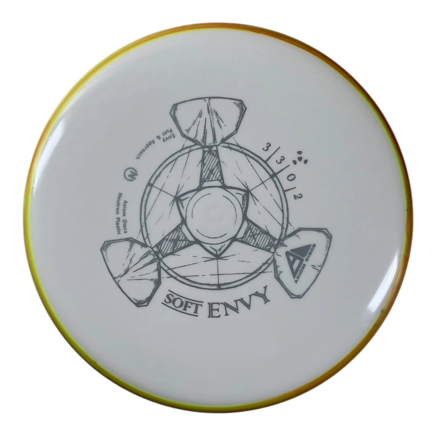 Axiom Discs Envy | Neutron Soft | White/Yellow 166g Disc Golf