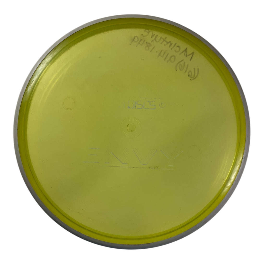 Axiom Discs Envy - Used Fair | Proton | Yellow/White 173g (Patent Pending) Disc Golf
