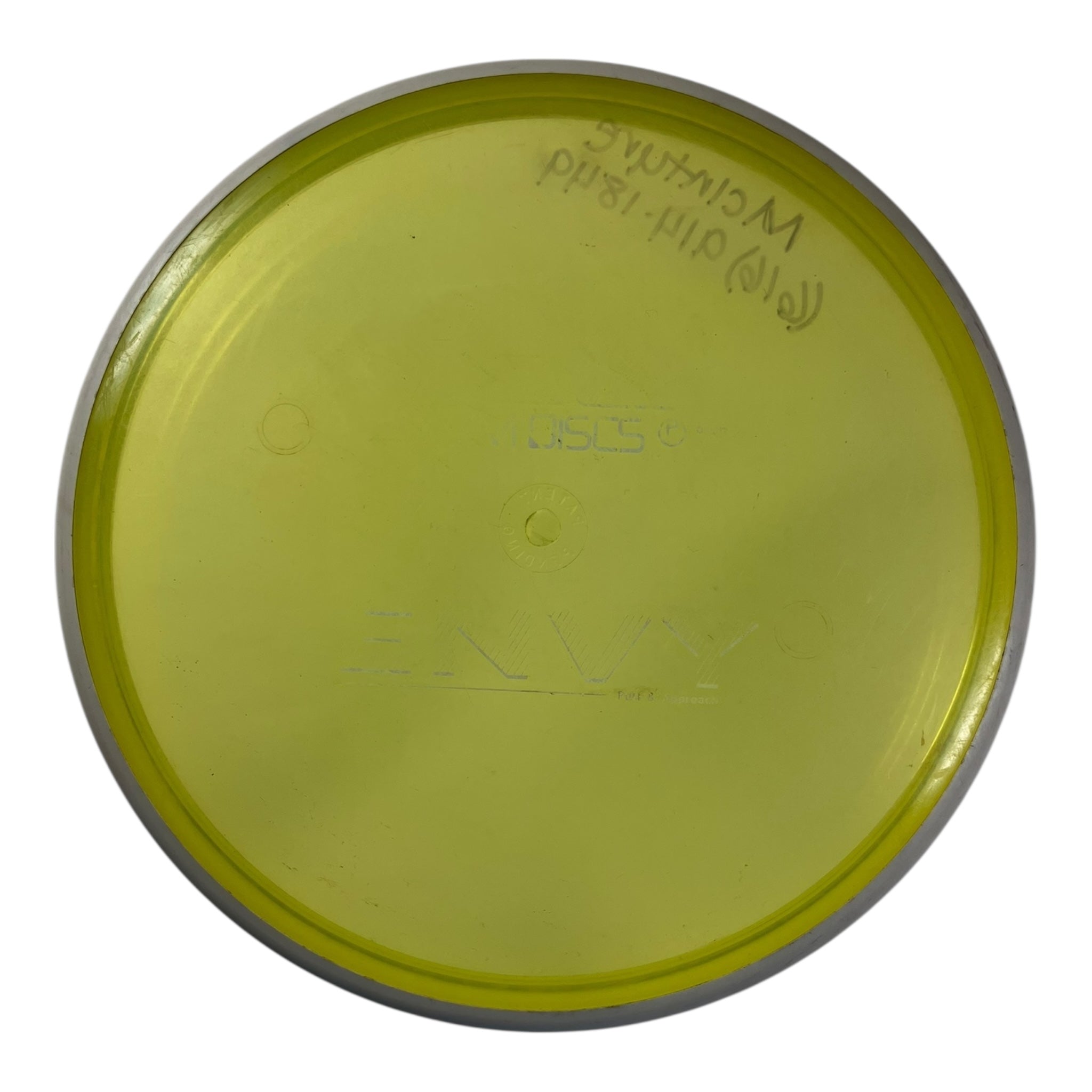 Axiom Discs Envy - Used Fair | Proton | Yellow/White 173g (Patent Pending) Disc Golf