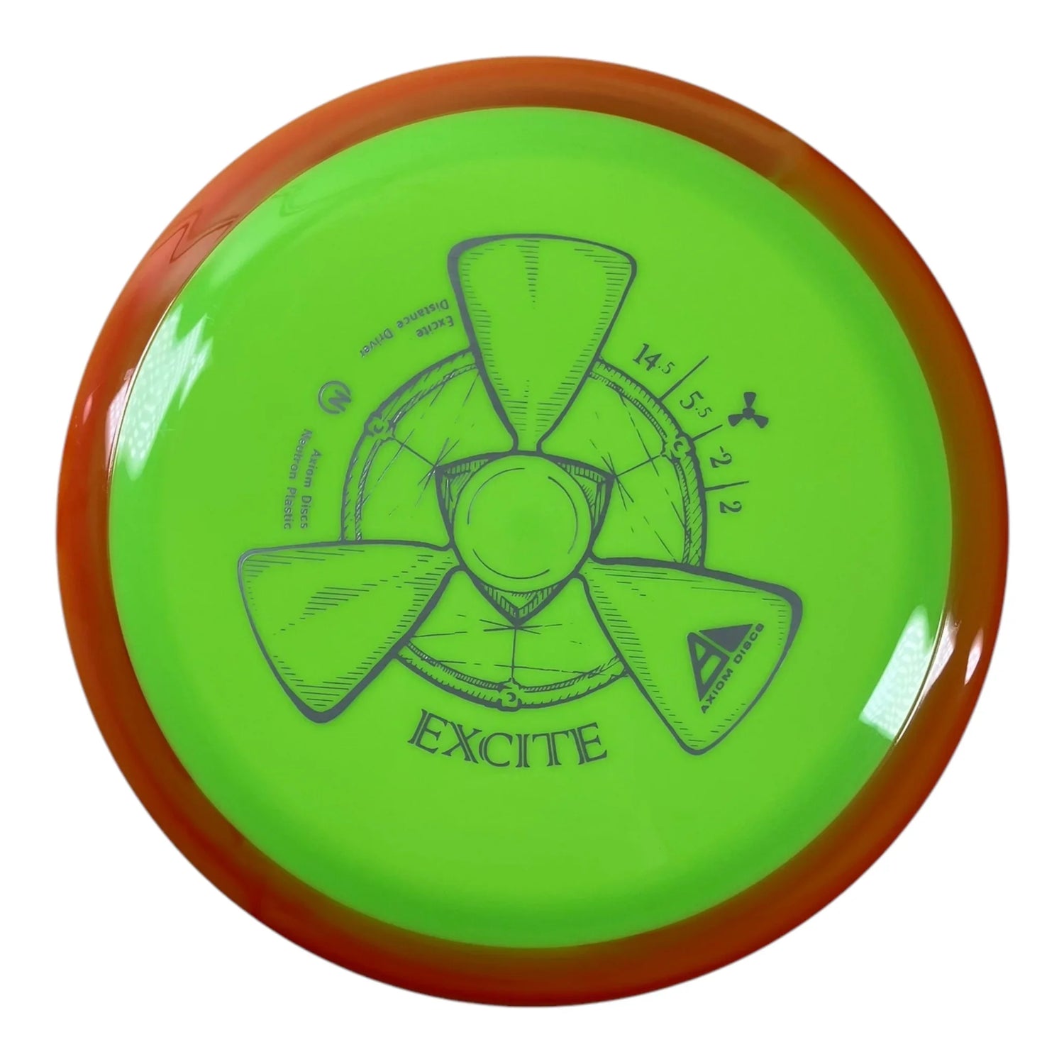 Axiom Discs Excite | Neutron | Green/Orange 172g Disc Golf