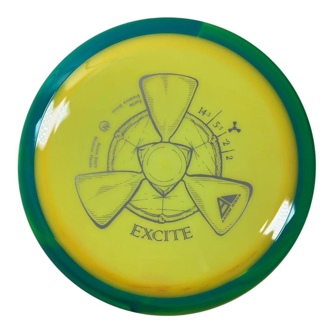 Axiom Discs Excite | Neutron | Yellow/Green 172g Disc Golf
