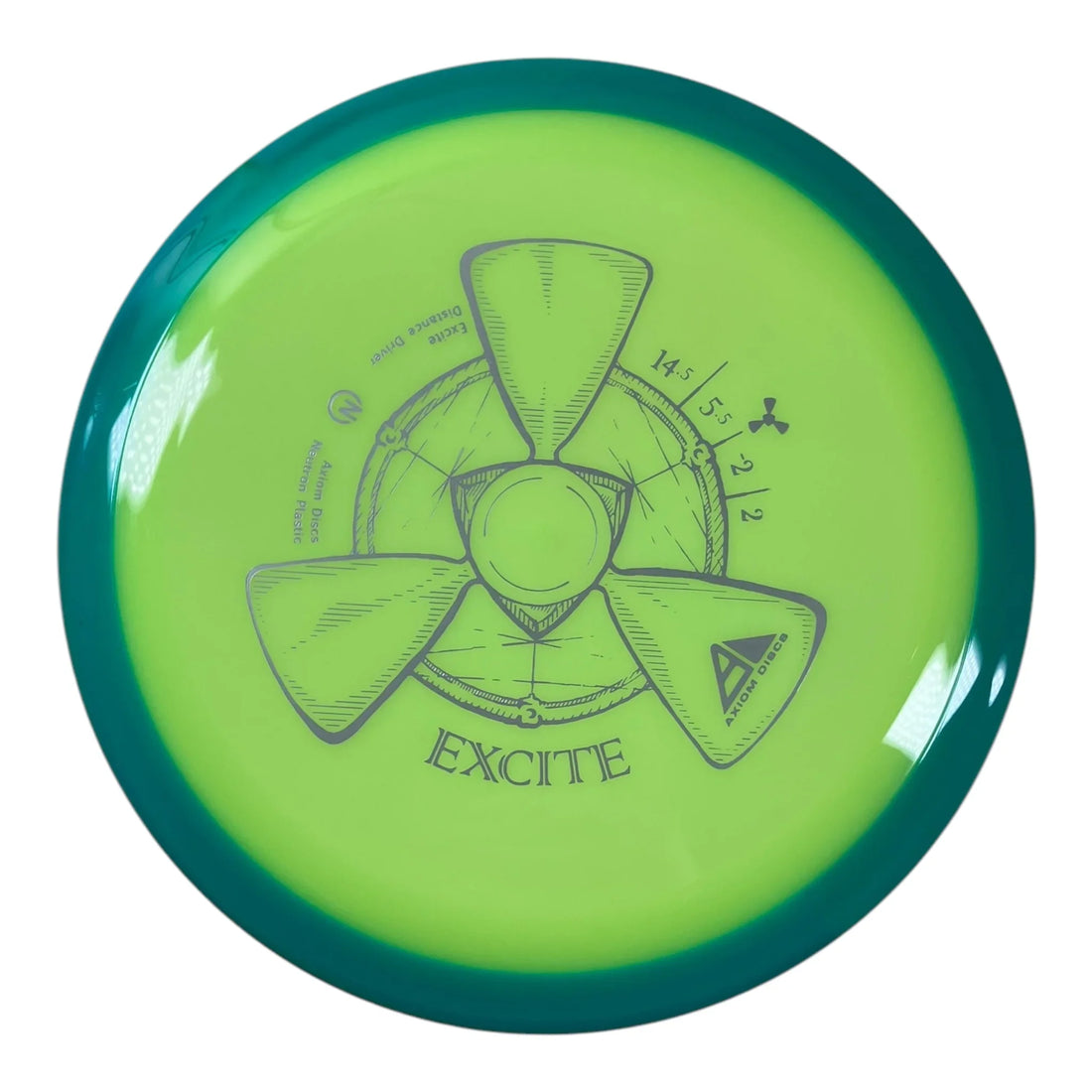 Axiom Discs Excite | Neutron | Yellow/Teal 172g Disc Golf