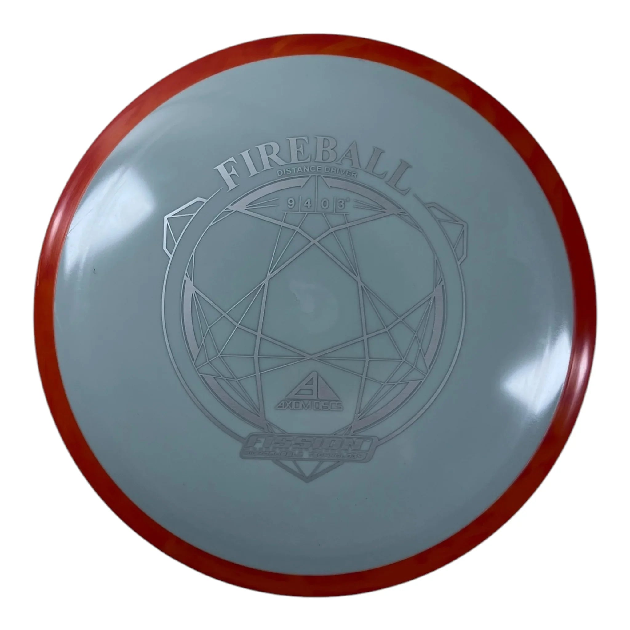 Axiom Discs Fireball | Fission | Grey/Orange 164g Disc Golf