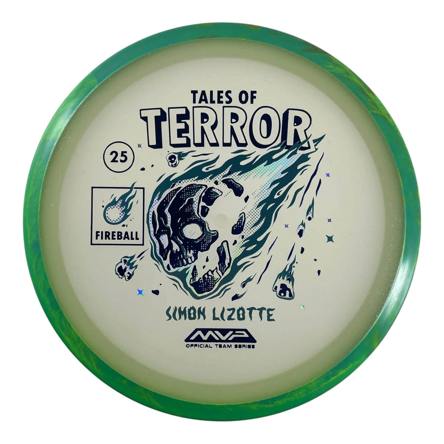 Axiom Discs Fireball | Particle Glow Eclipse | Green/Blue 175g (Simon Lizotte Halloween 2025) Disc Golf