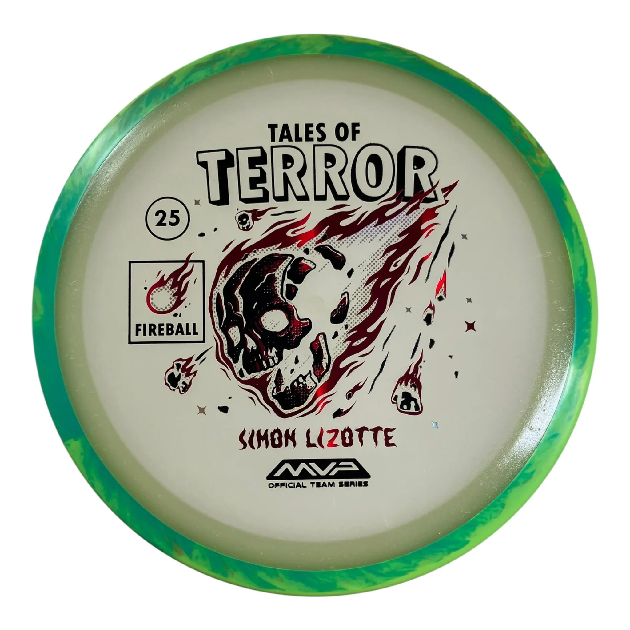 Axiom Discs Fireball | Particle Glow Eclipse | Green/Red 175g (Simon Lizotte Halloween 2025) Disc Golf