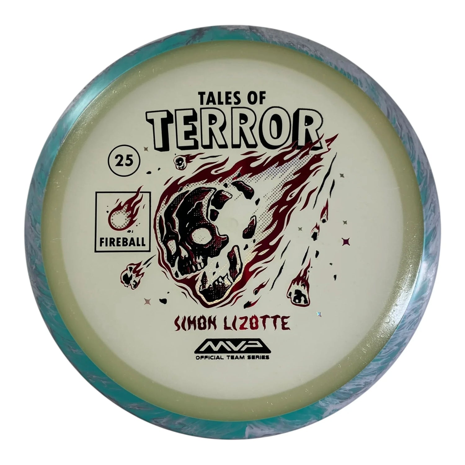 Axiom Discs Fireball | Particle Glow Eclipse | Teal/Lilac/Red 175g (Simon Lizotte Halloween 2025) Disc Golf