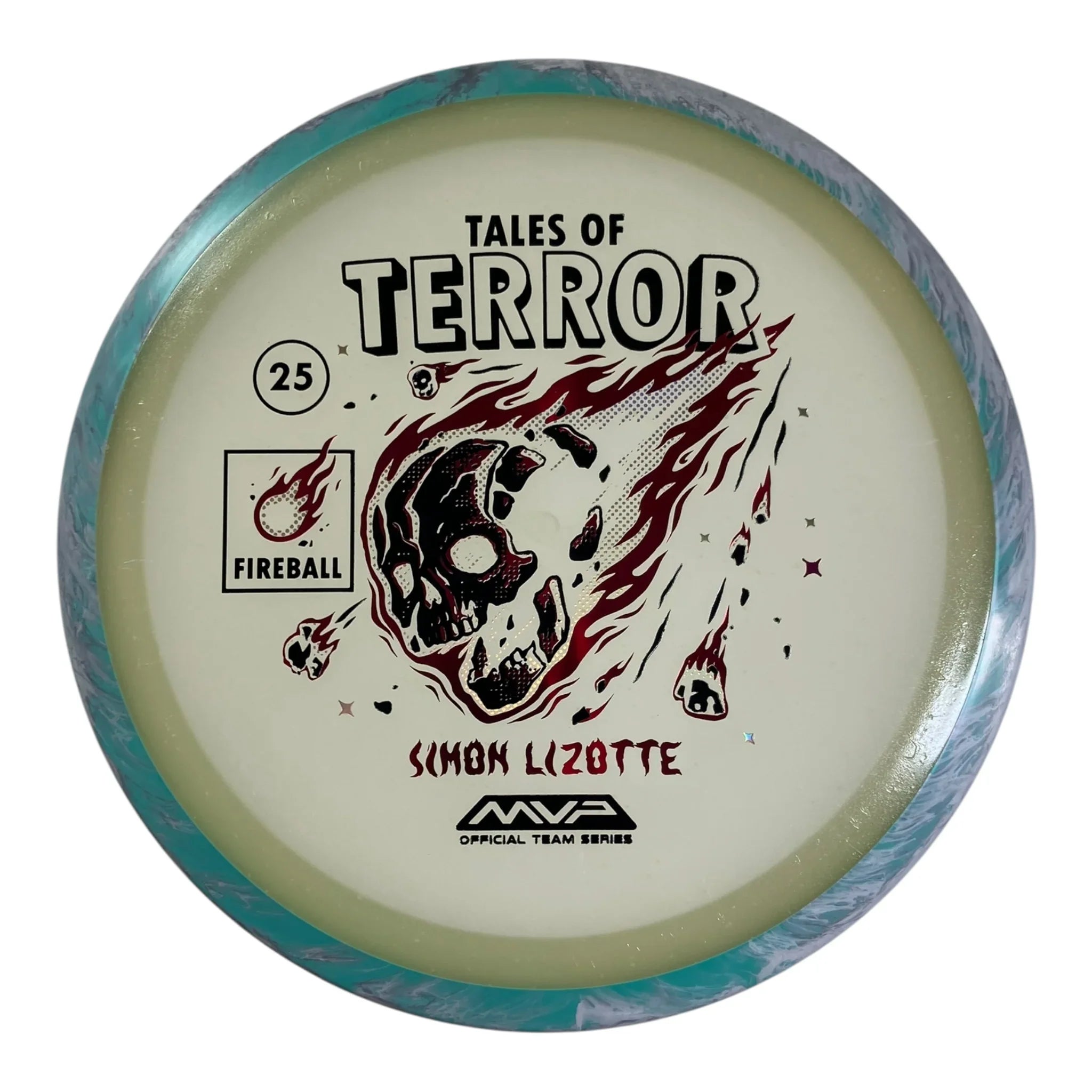 Axiom Discs Fireball | Particle Glow Eclipse | Teal/Lilac/Red 175g (Simon Lizotte Halloween 2025) Disc Golf