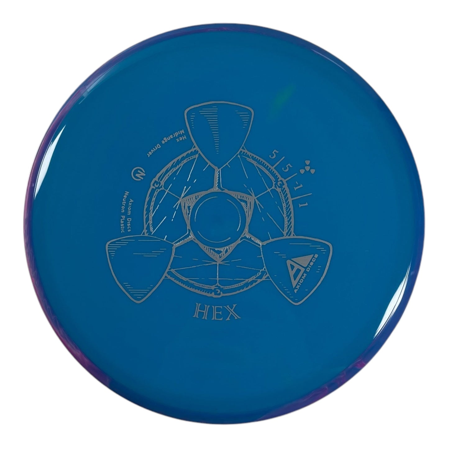 Axiom Discs Hex | Neutron | Blue/Purple 168g Disc Golf