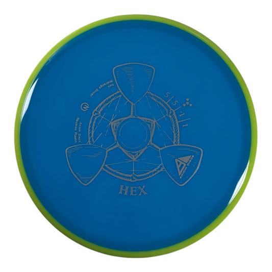 Axiom Discs Hex | Neutron | Blue/Yellow 166g Disc Golf