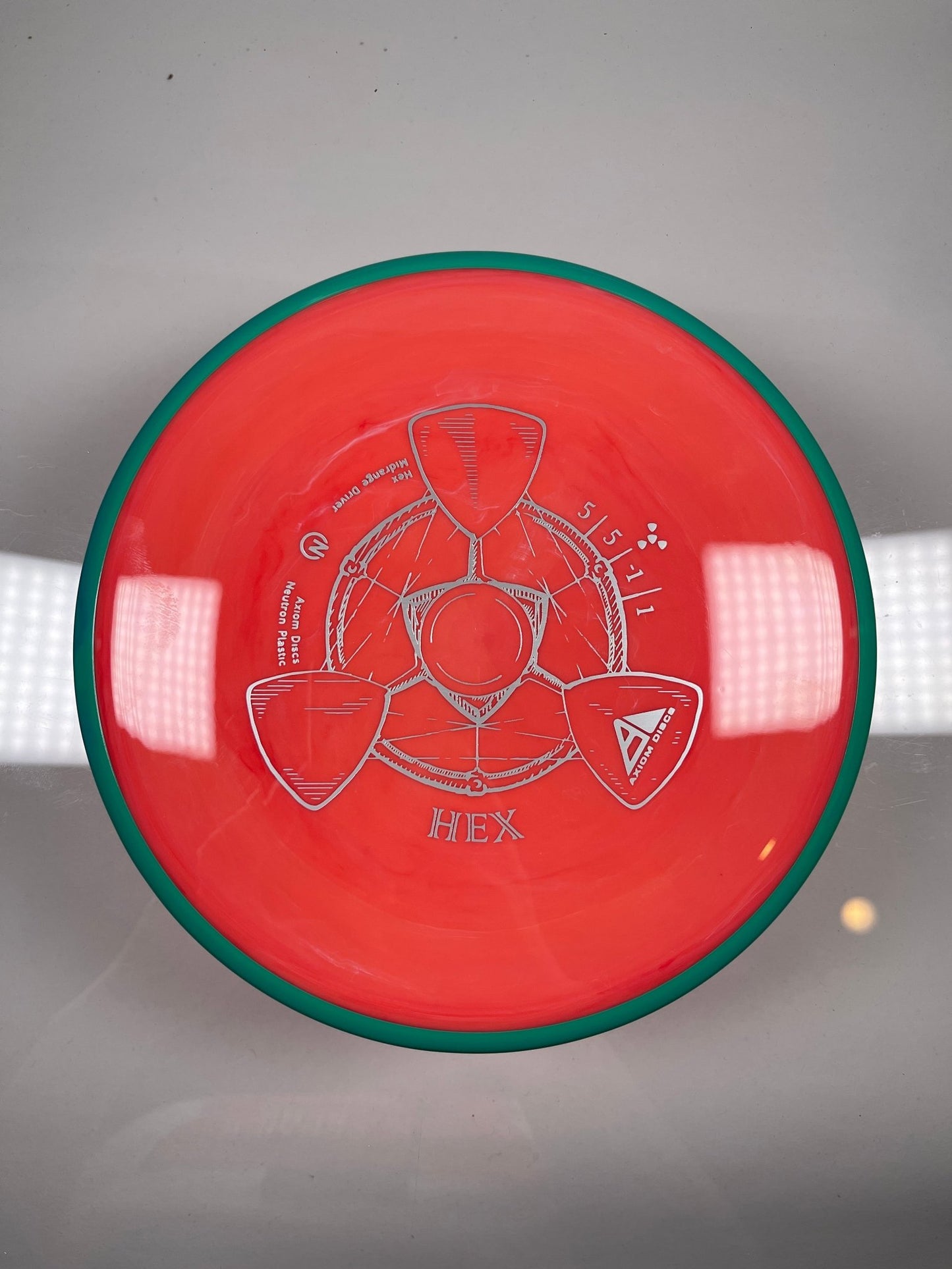 Axiom Discs Hex | Neutron | Coral/Teal 168 - 171g Disc Golf