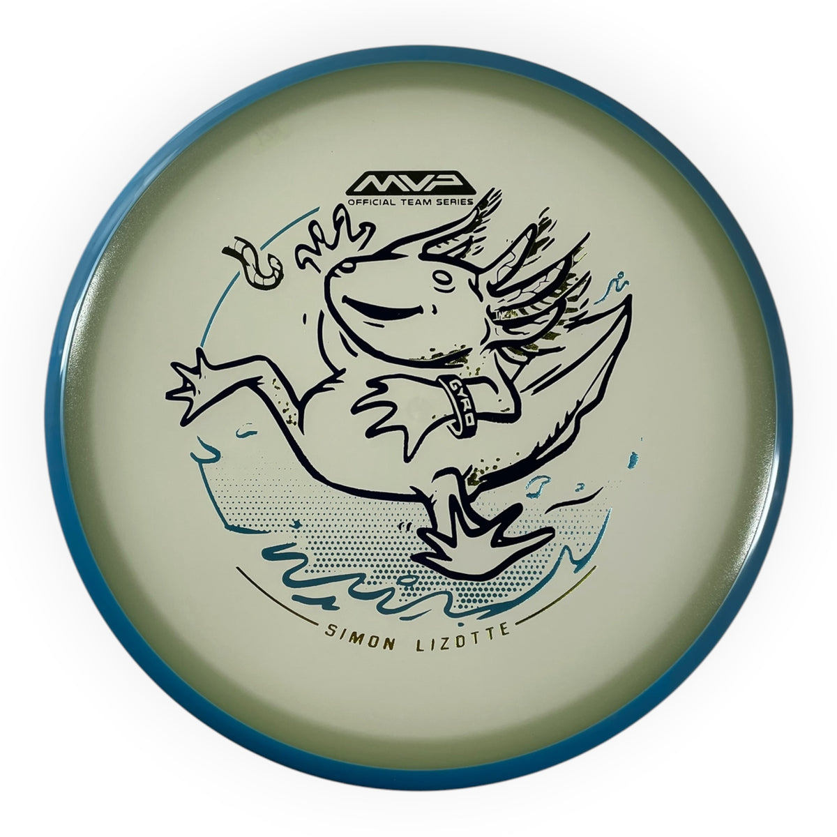 Axiom Discs Hex | Eclipse | Blue/Gold 178g (Simon Lizotte) Disc Golf