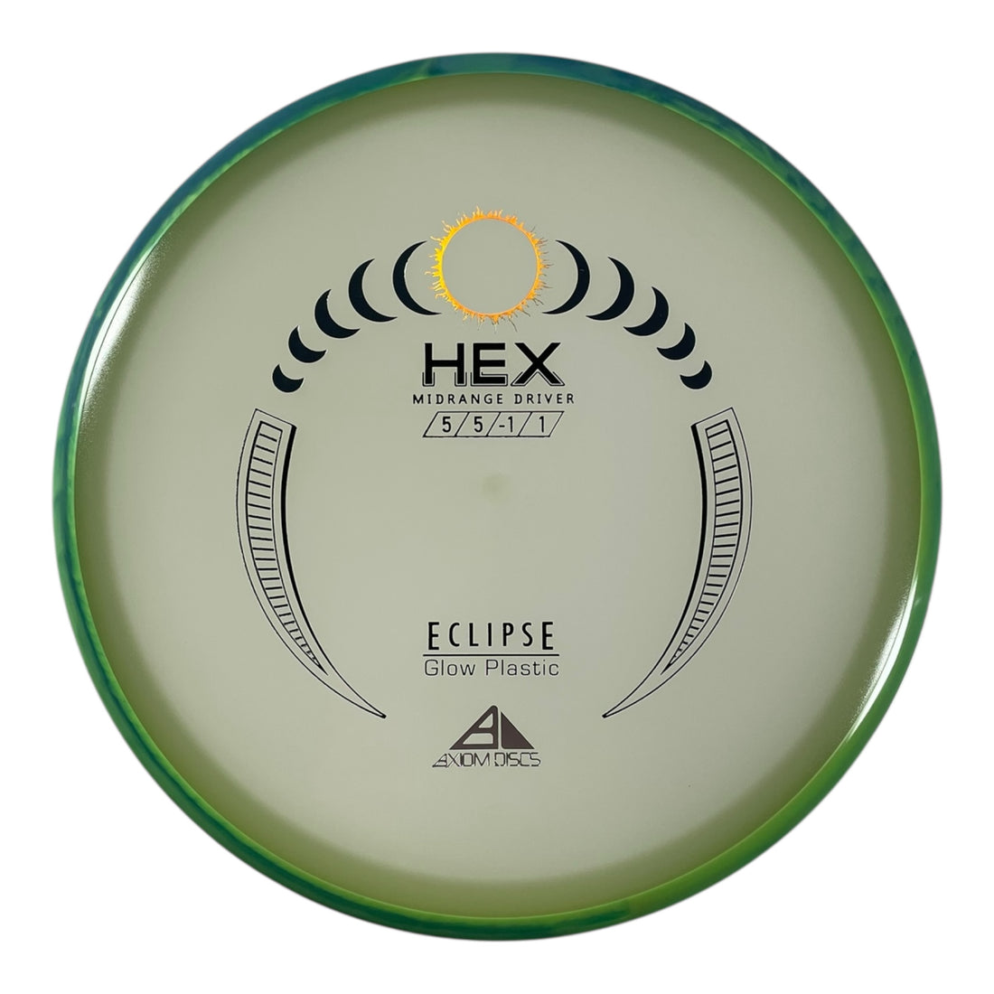 Axiom Discs Hex | Eclipse | Glow/Green 177g Disc Golf