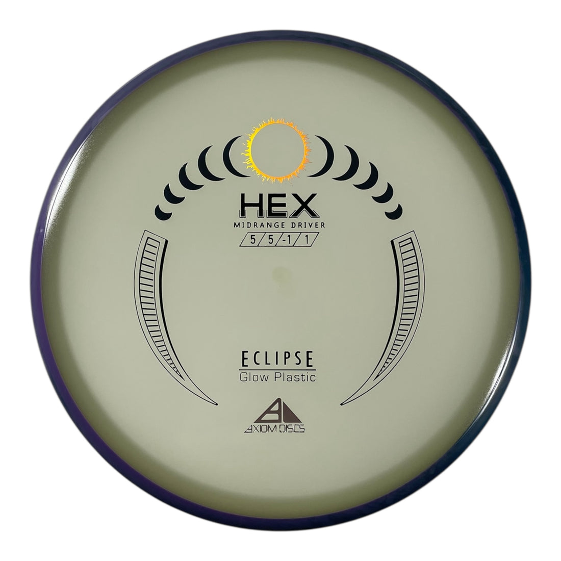 Axiom Discs Hex | Eclipse | Glow/Purple 177g Disc Golf