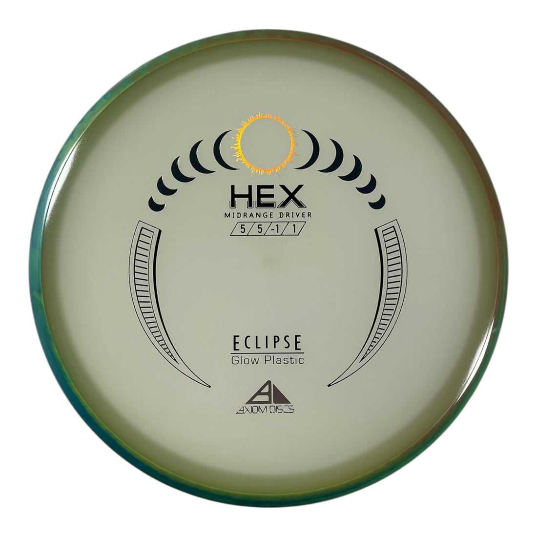 Axiom Discs Hex | Eclipse | Glow/Teal 176g Disc Golf