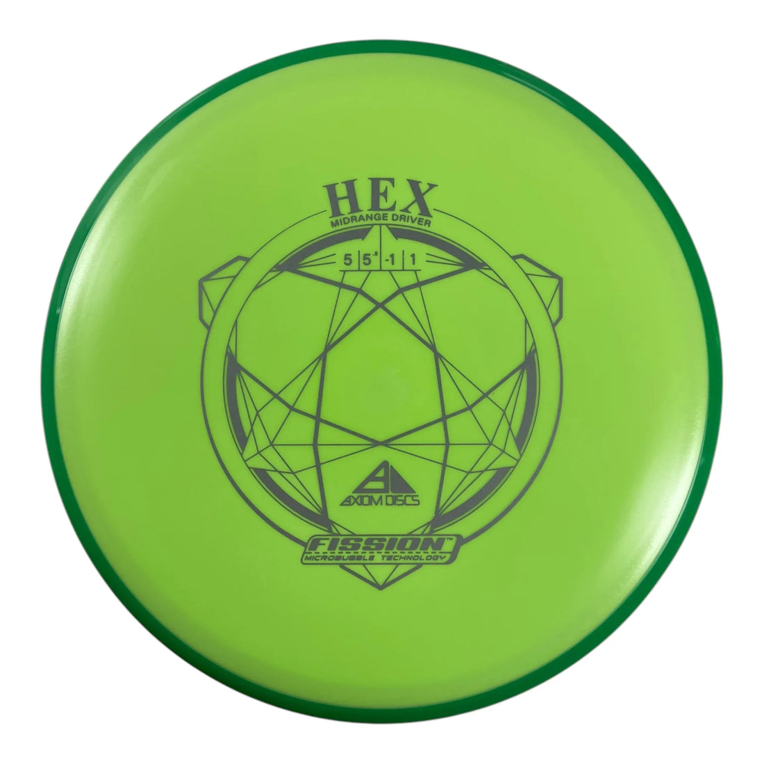 Axiom Discs Hex | Fission | Green/Green 176g Disc Golf