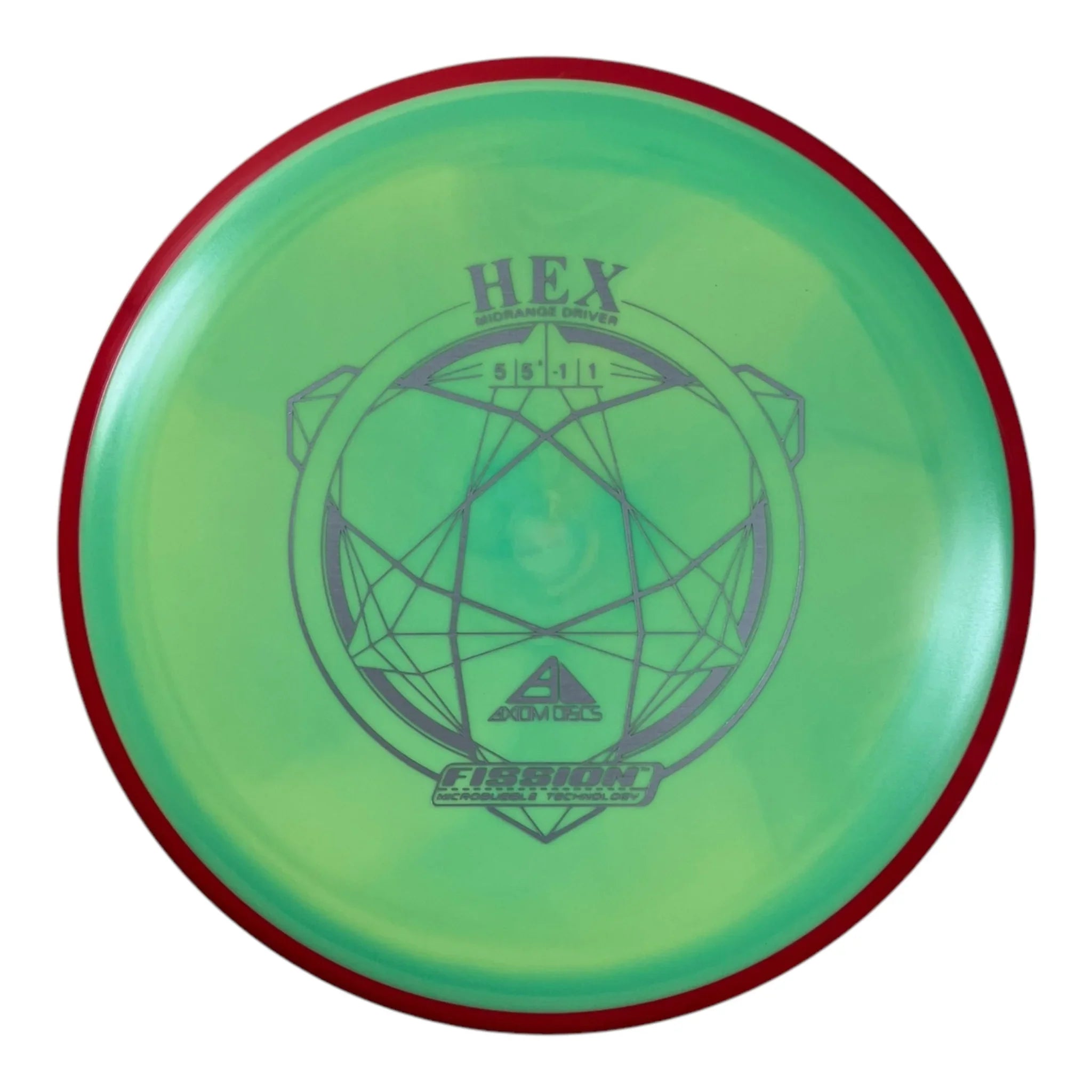 Axiom Discs Hex | Fission | Green/Red 160g Disc Golf