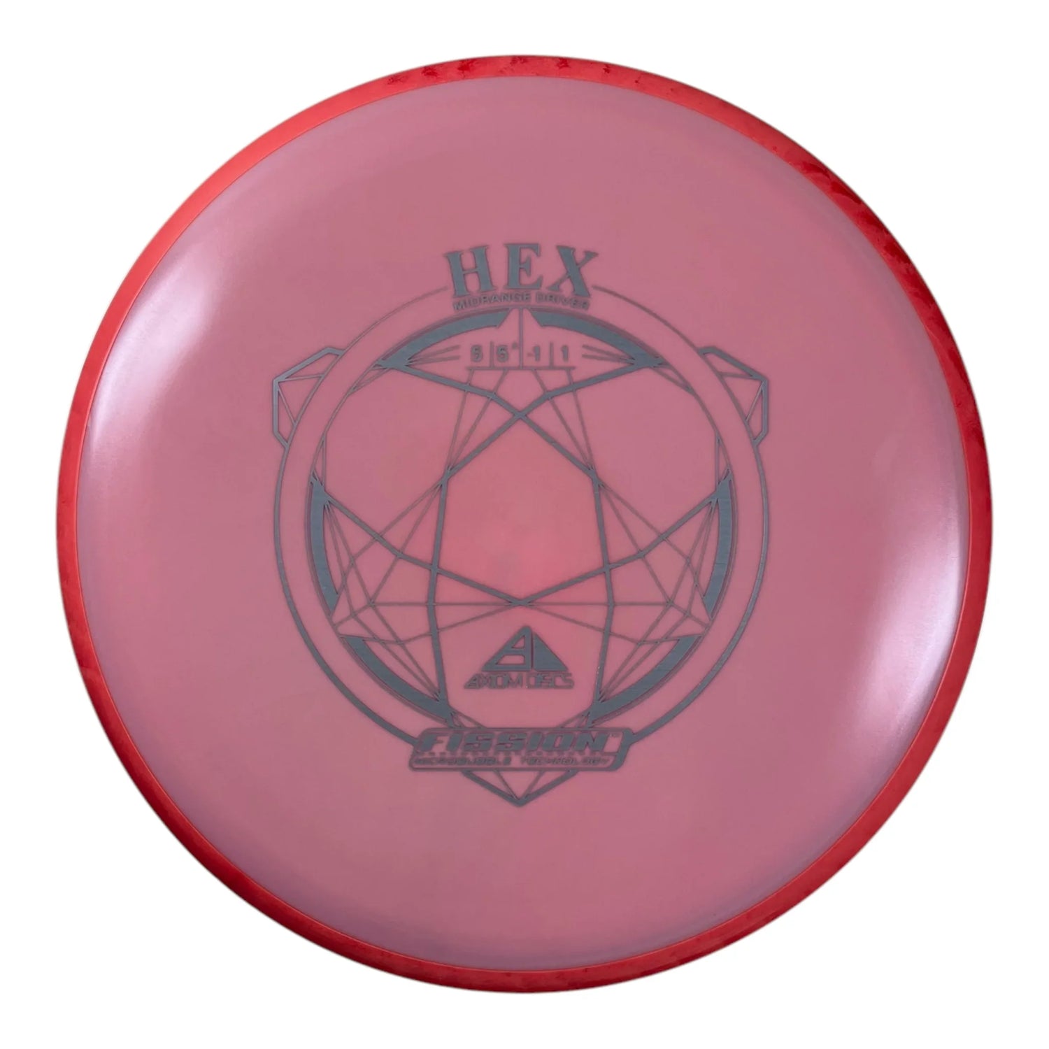 Axiom Discs Hex | Fission | Pink/Pink 176g Disc Golf