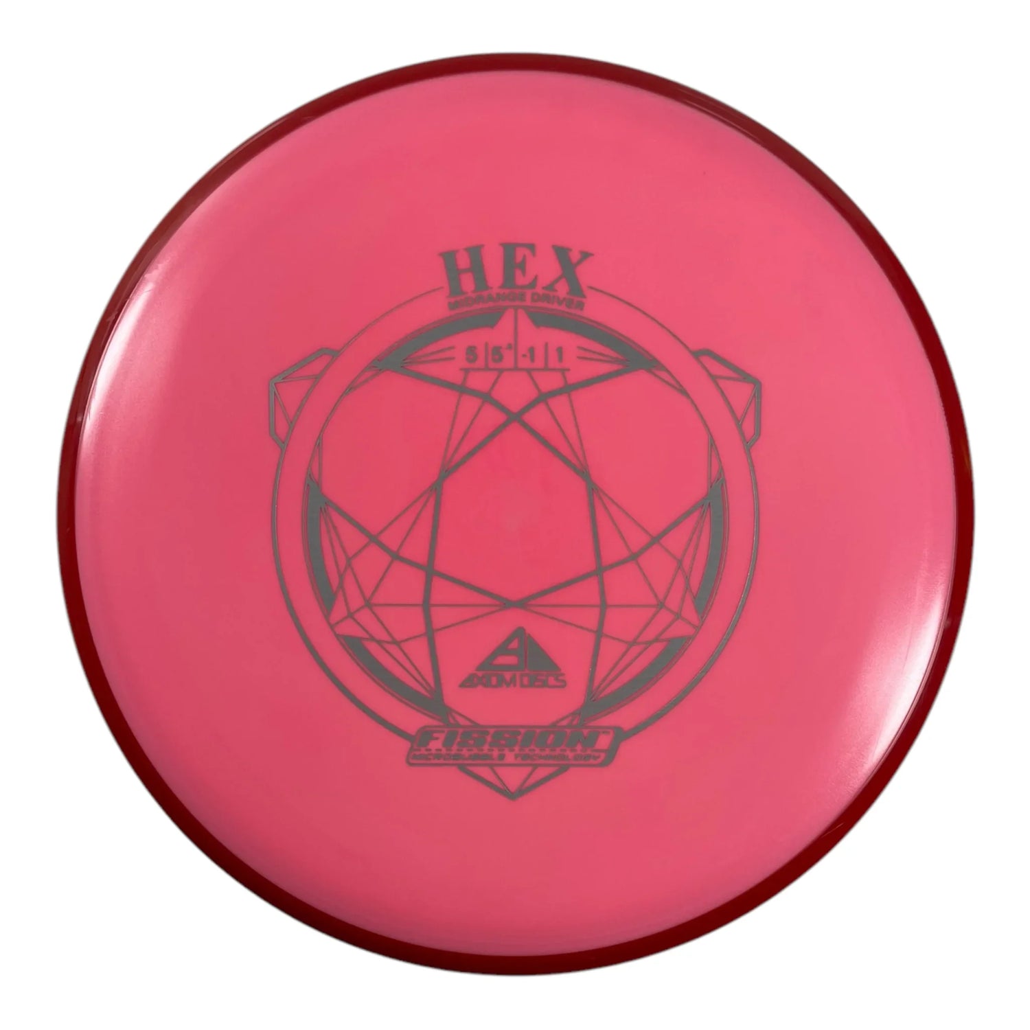 Axiom Discs Hex | Fission | Pink/Red 177g Disc Golf