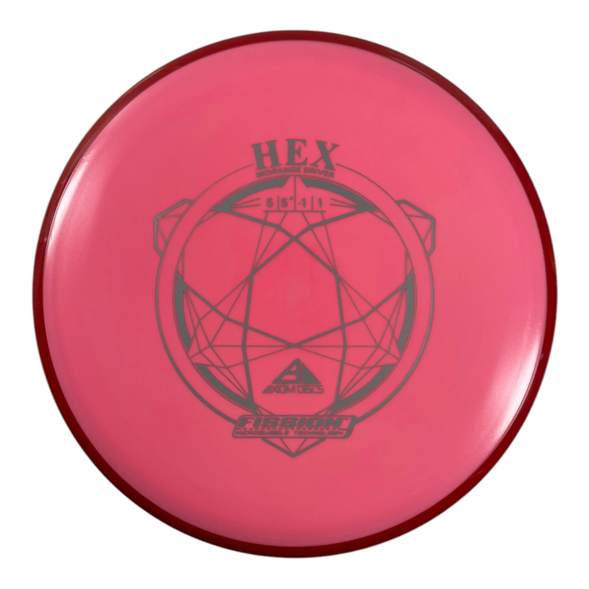 Axiom Discs Hex | Fission | Pink/Red 177g Disc Golf