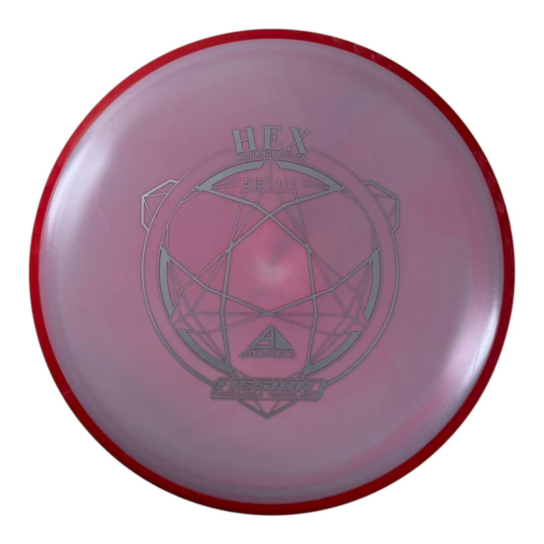 Axiom Discs Hex | Fission | Purple/Red 177g Disc Golf