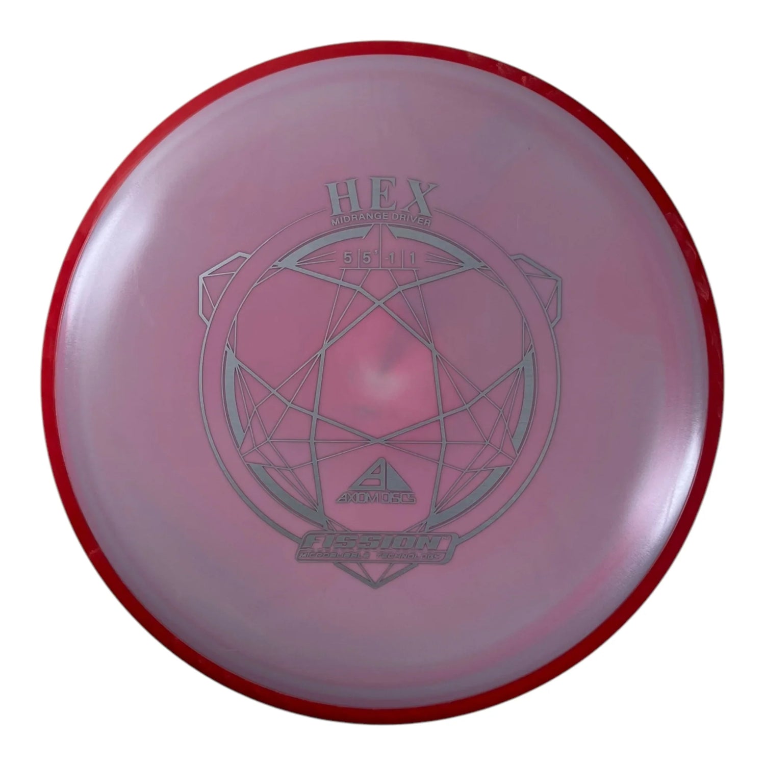 Axiom Discs Hex | Fission | Purple/Red 177g Disc Golf