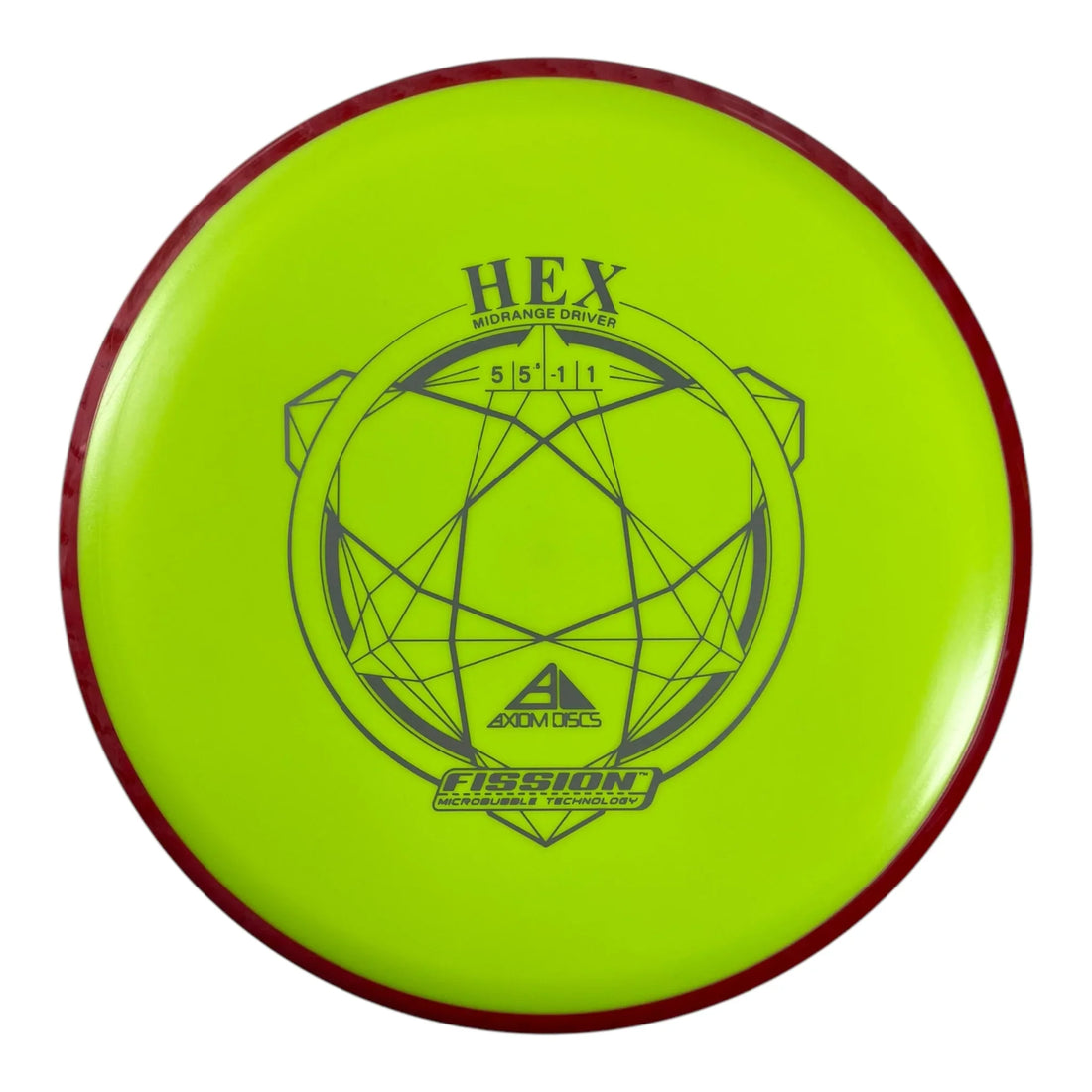 Axiom Discs Hex | Fission | Yellow/Red 176g Disc Golf