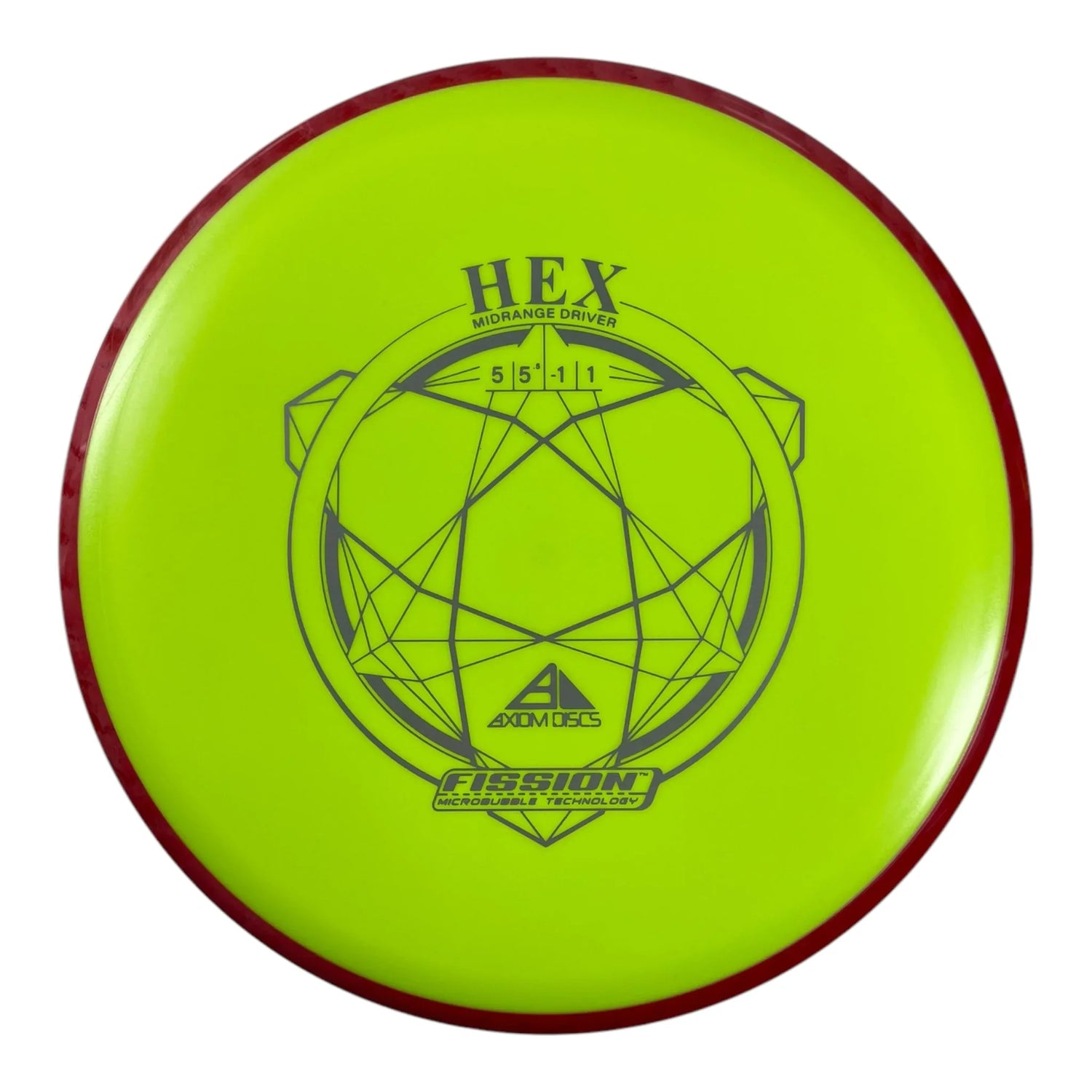 Axiom Discs Hex | Fission | Yellow/Red 176g Disc Golf