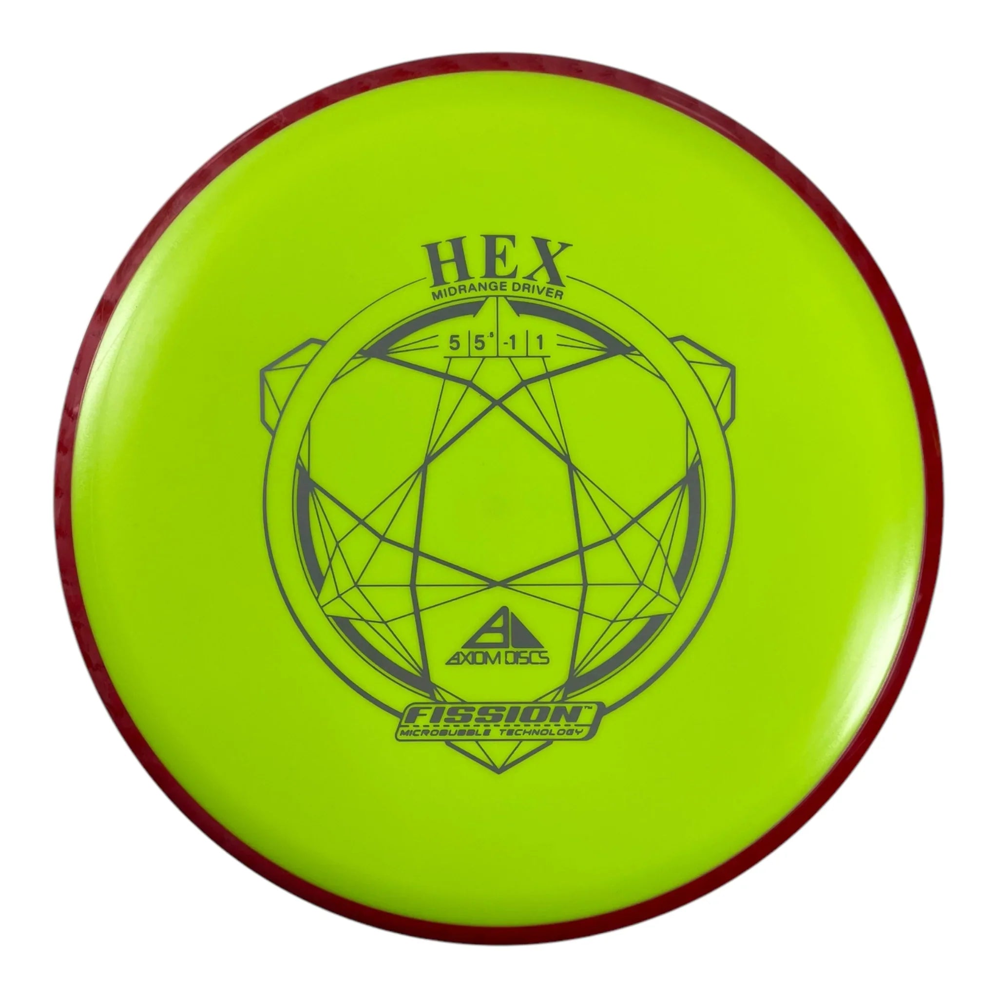 Axiom Discs Hex | Fission | Yellow/Red 176g Disc Golf