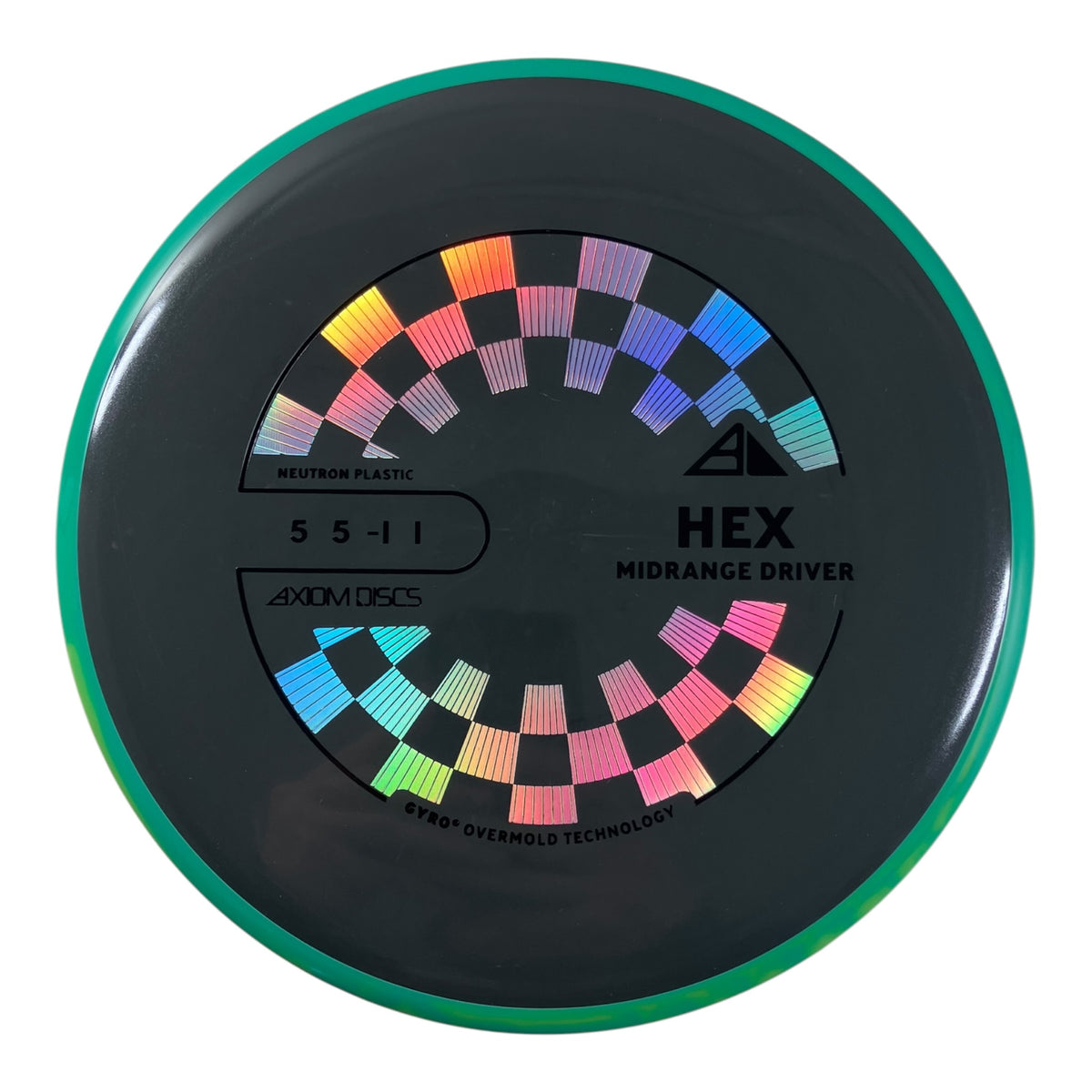 Axiom Discs Hex | Neutron | Black/Teal 173g (Project Lab Coat) Disc Golf