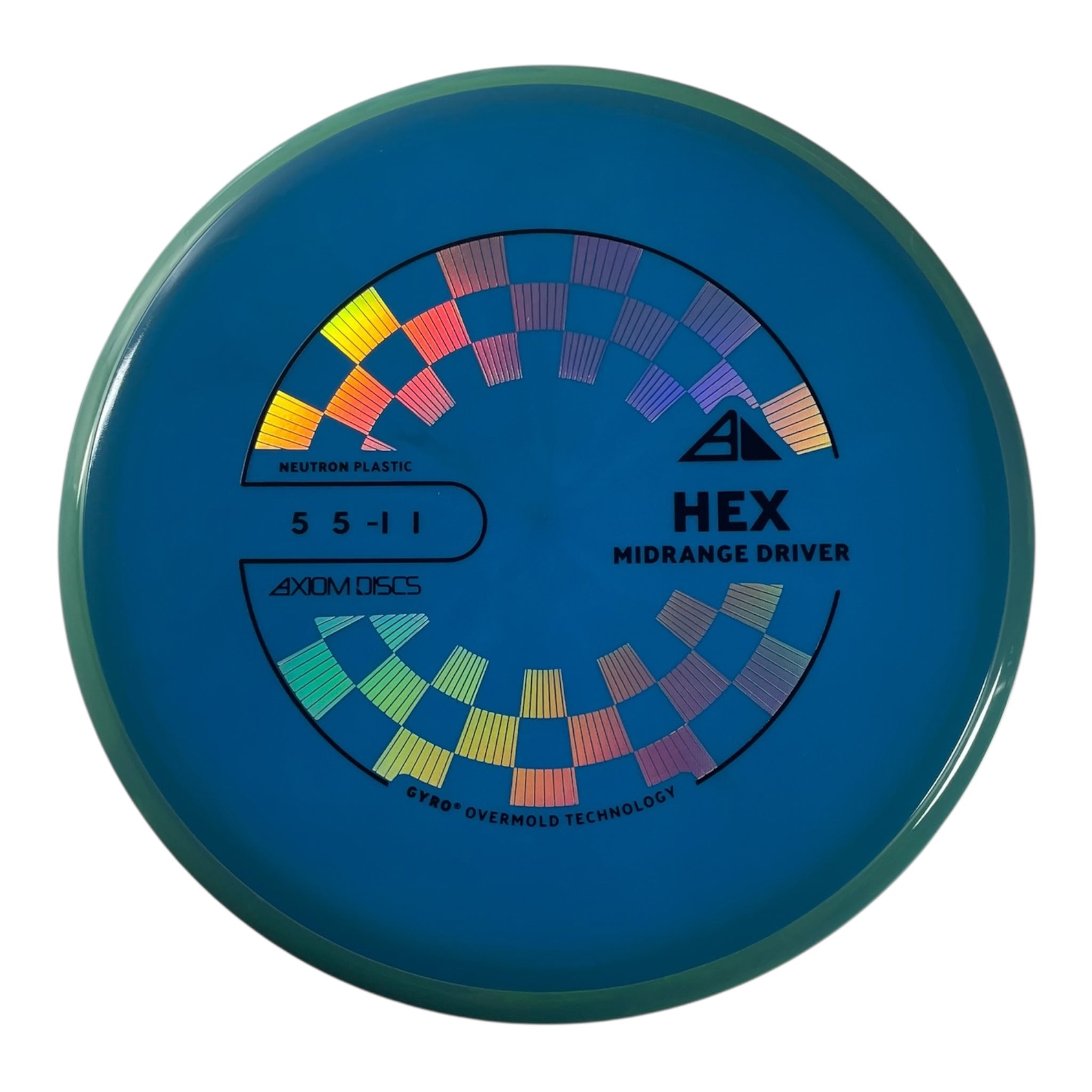 Axiom Discs Hex | Neutron | Blue/Teal 177g (Project Lab Coat) Disc Golf
