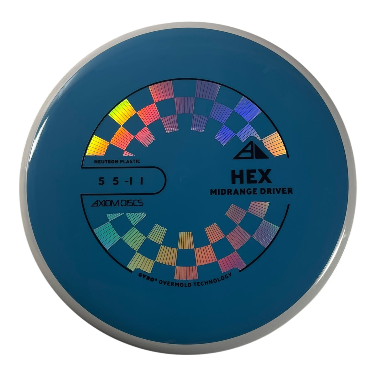 Axiom Discs Hex | Neutron | Blue/White 173g (Project Lab Coat) Disc Golf