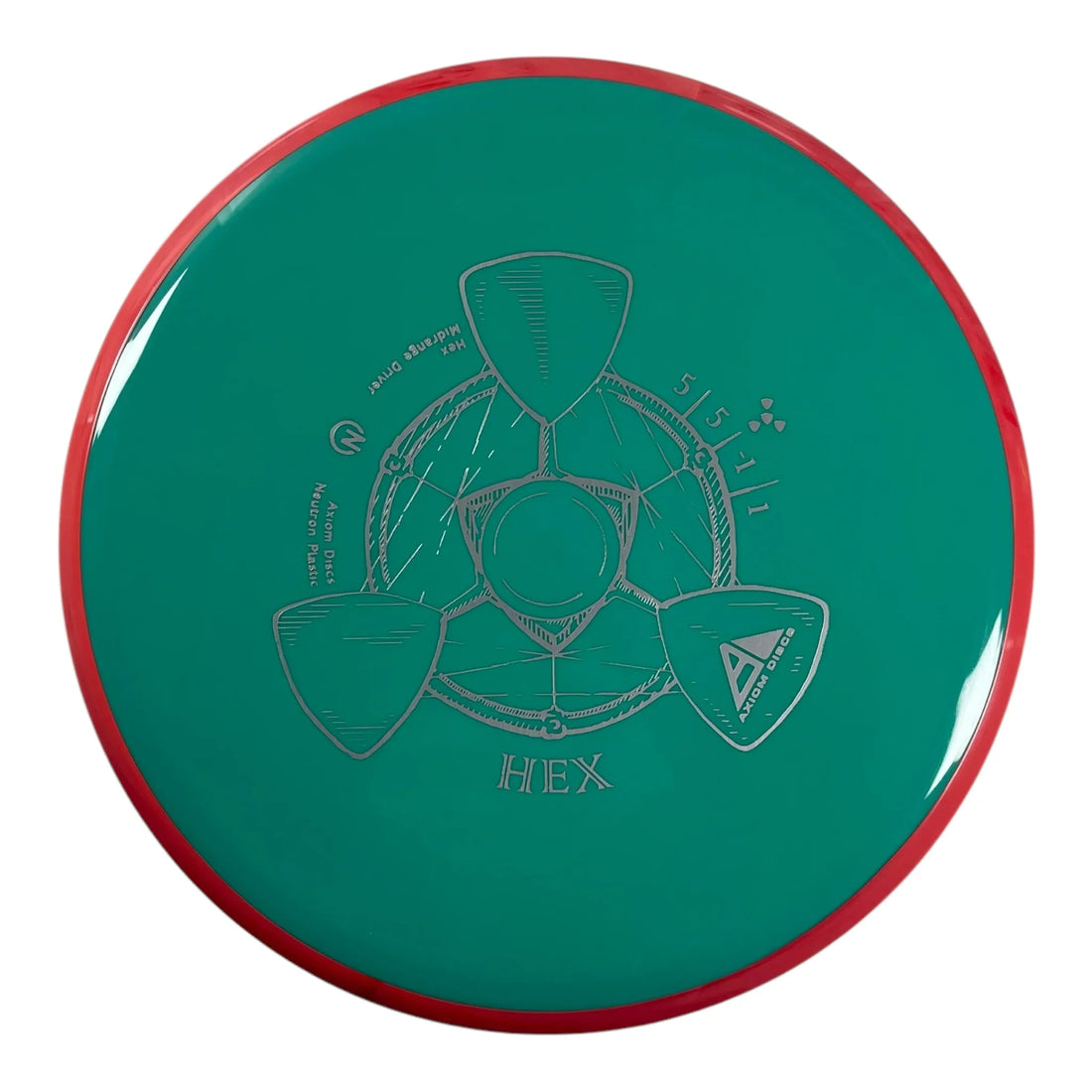 Axiom Discs Hex | Neutron | Green/Pink 169g Disc Golf