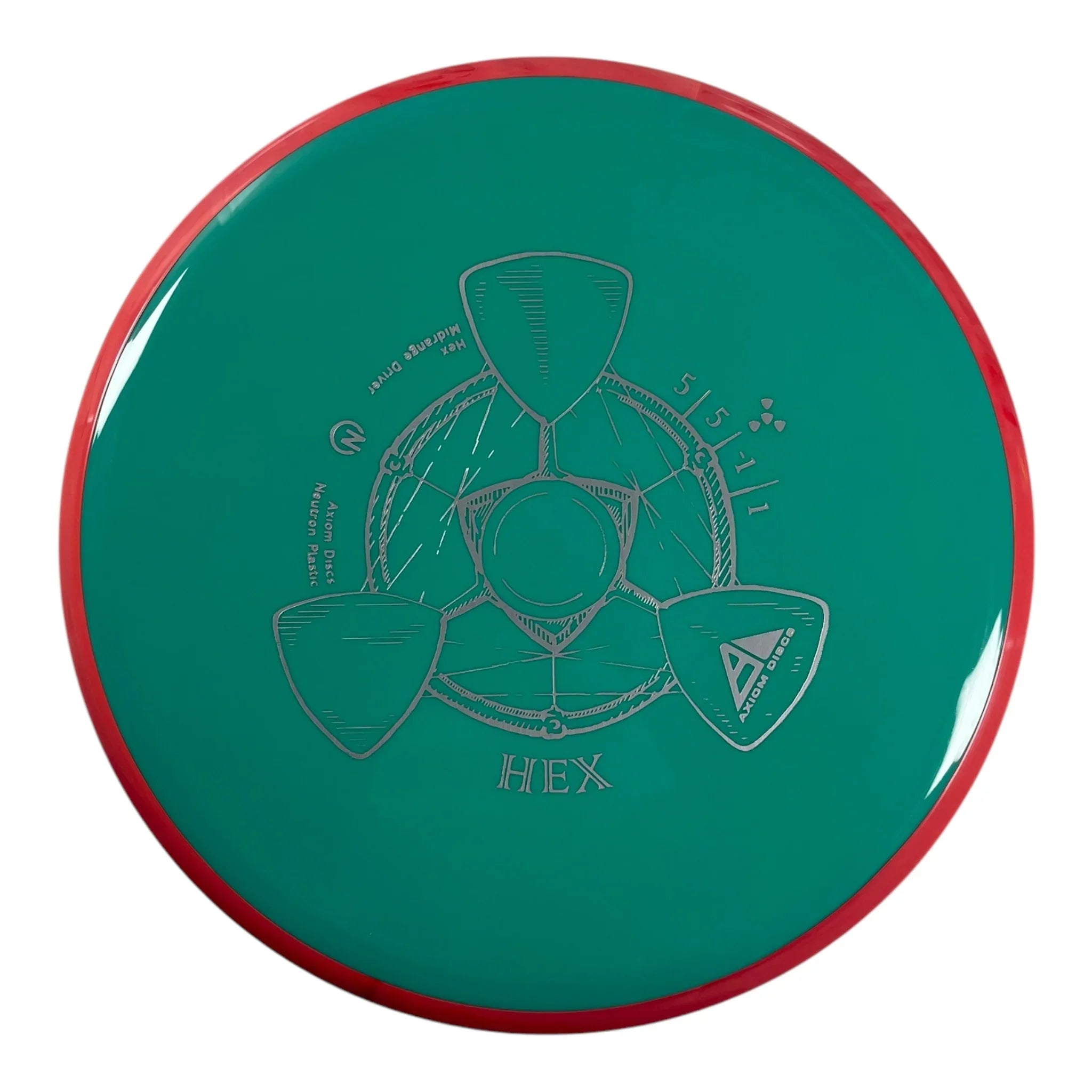 Axiom Discs Hex | Neutron | Green/Pink 169g Disc Golf