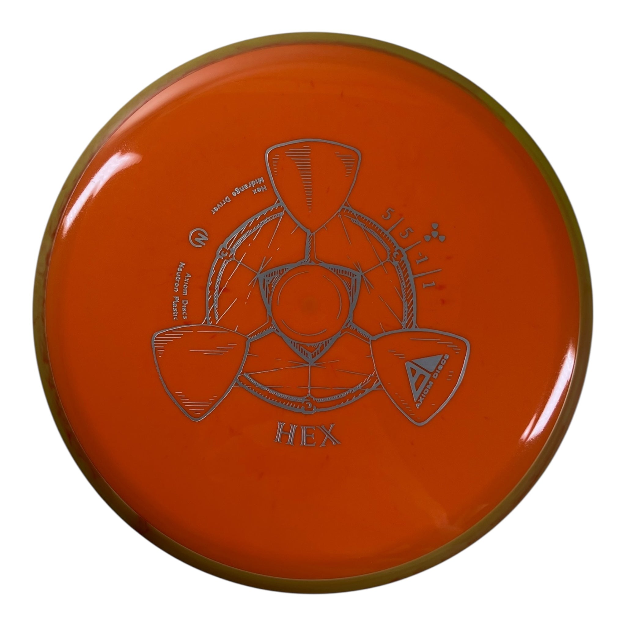 Axiom Discs Hex | Neutron | Orange/Brown 177g Disc Golf
