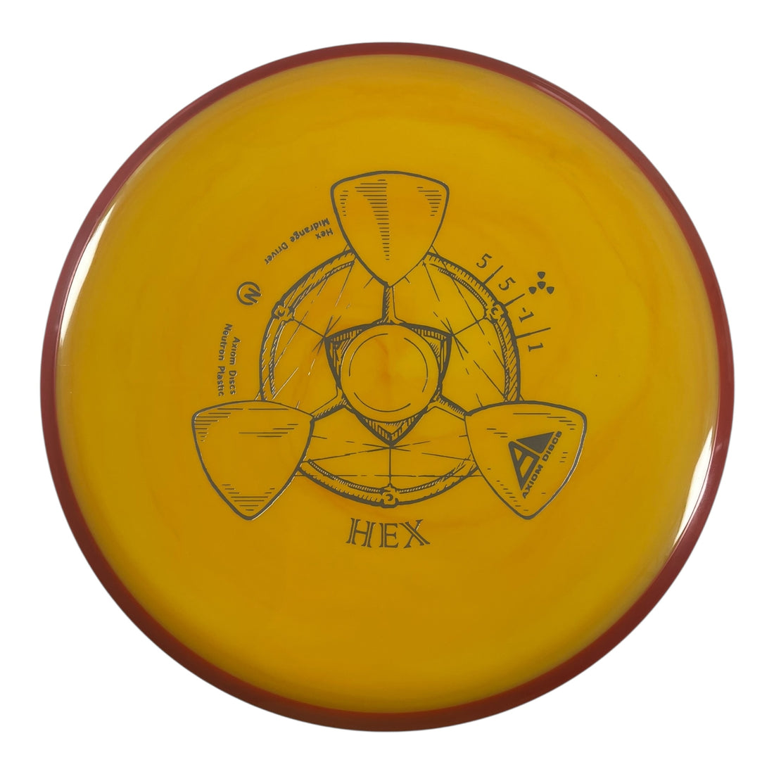 Axiom Discs Hex | Neutron | Orange/Red 174g Disc Golf