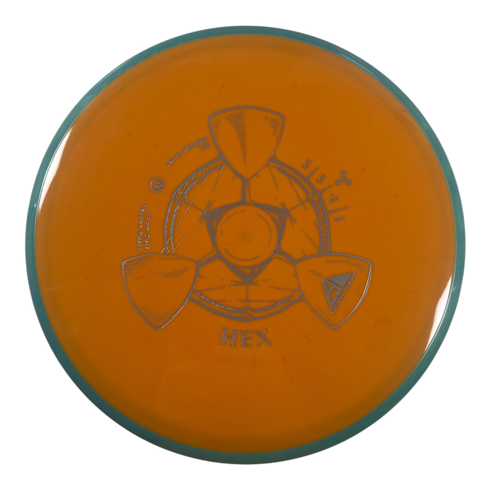Axiom Discs Hex | Neutron | Orange/Teal 177g Disc Golf