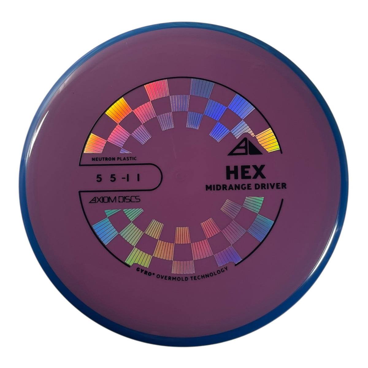 Axiom Discs Hex | Neutron | Purple/Blue 169g (Project Lab Coat) Disc Golf