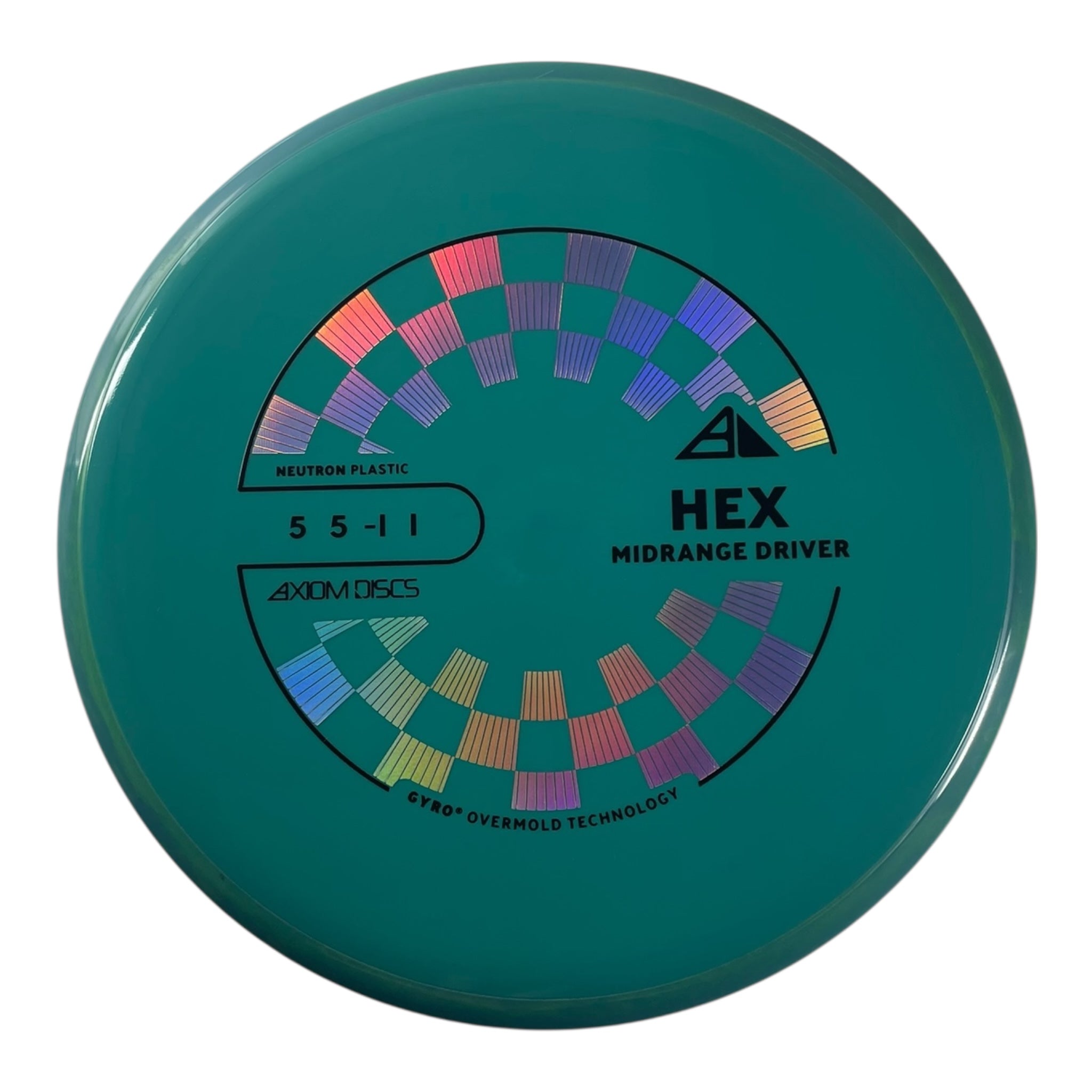 Axiom Discs Hex | Neutron | Teal/Teal 177g (Project Lab Coat) Disc Golf
