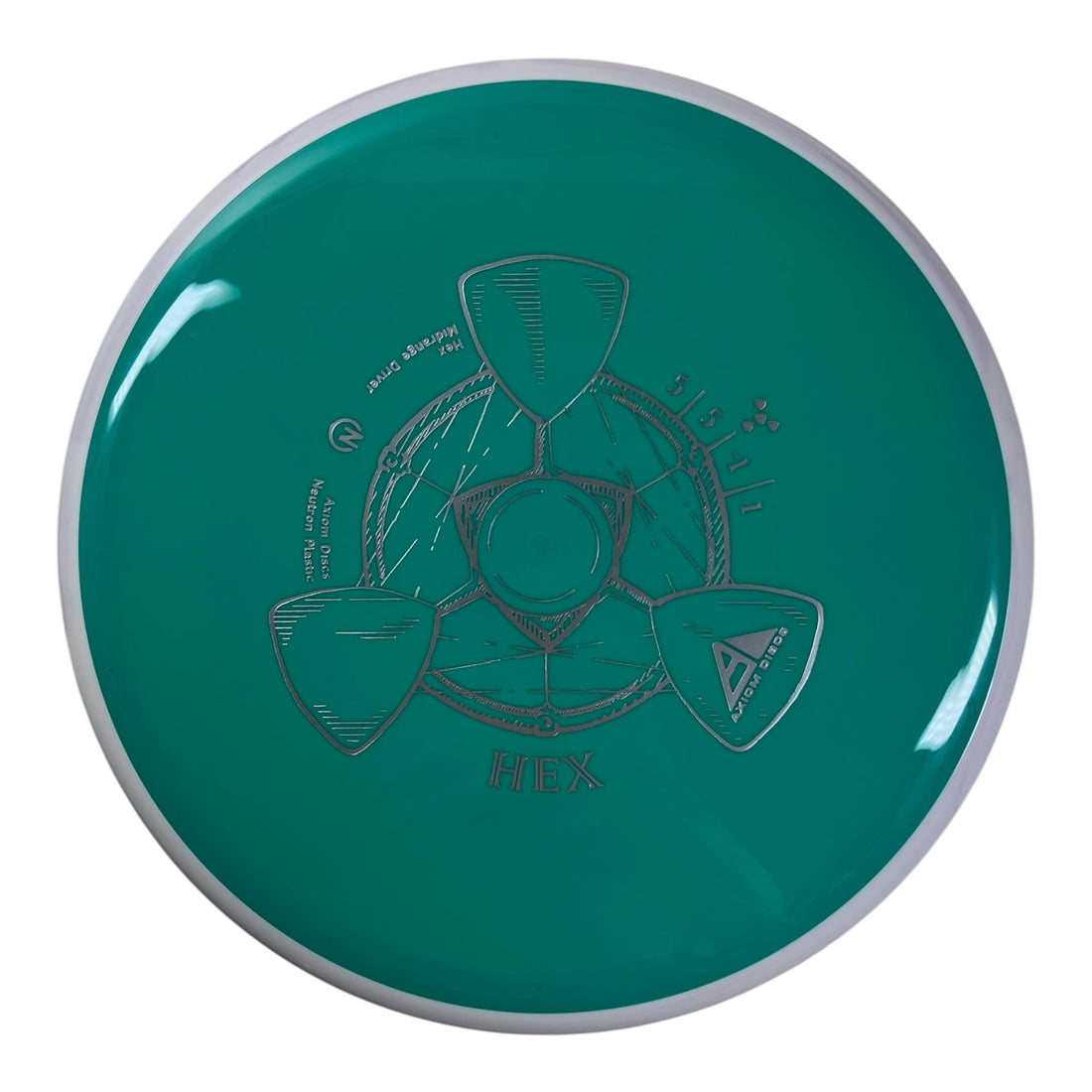 Axiom Discs Hex | Neutron | Teal/White 166g Disc Golf