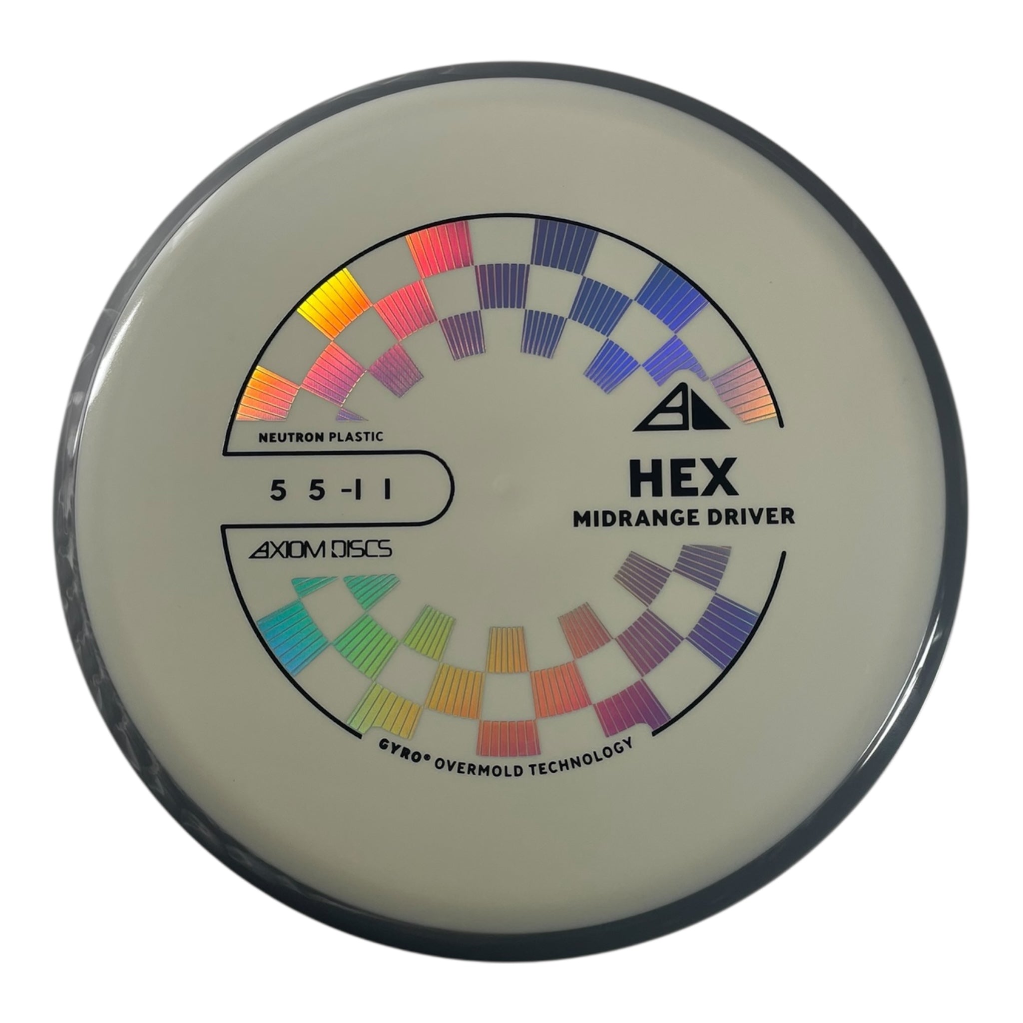 Axiom Discs Hex | Neutron | White/Grey 172g (Project Lab Coat) Disc Golf