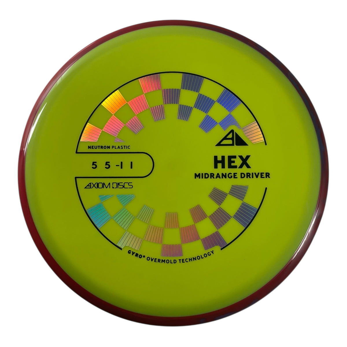 Axiom Discs Hex | Neutron | Yellow/Red 172g (Project Lab Coat) Disc Golf