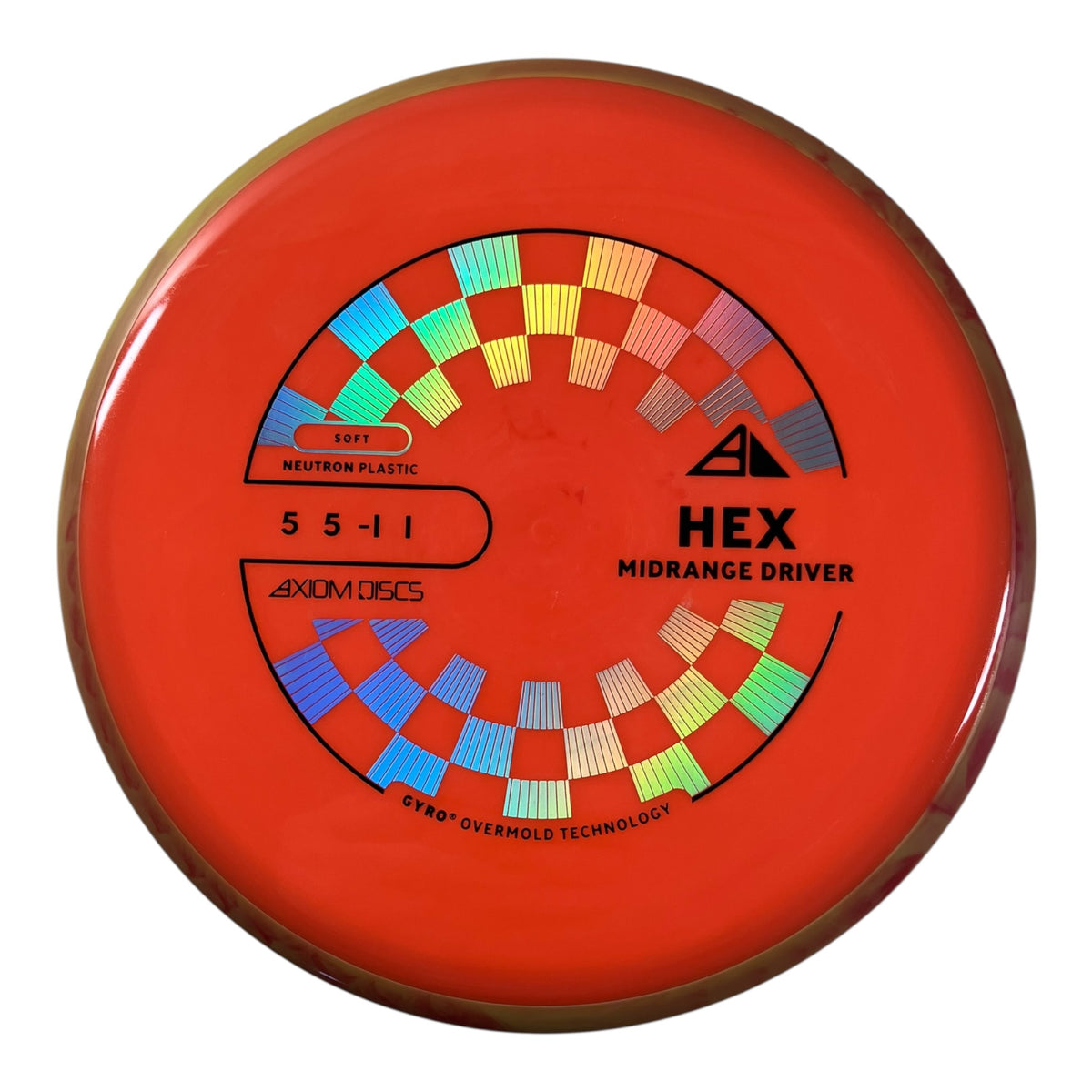 Axiom Discs Hex | Neutron Soft | Orange/Orange 177g (Project Lab Coat) Disc Golf